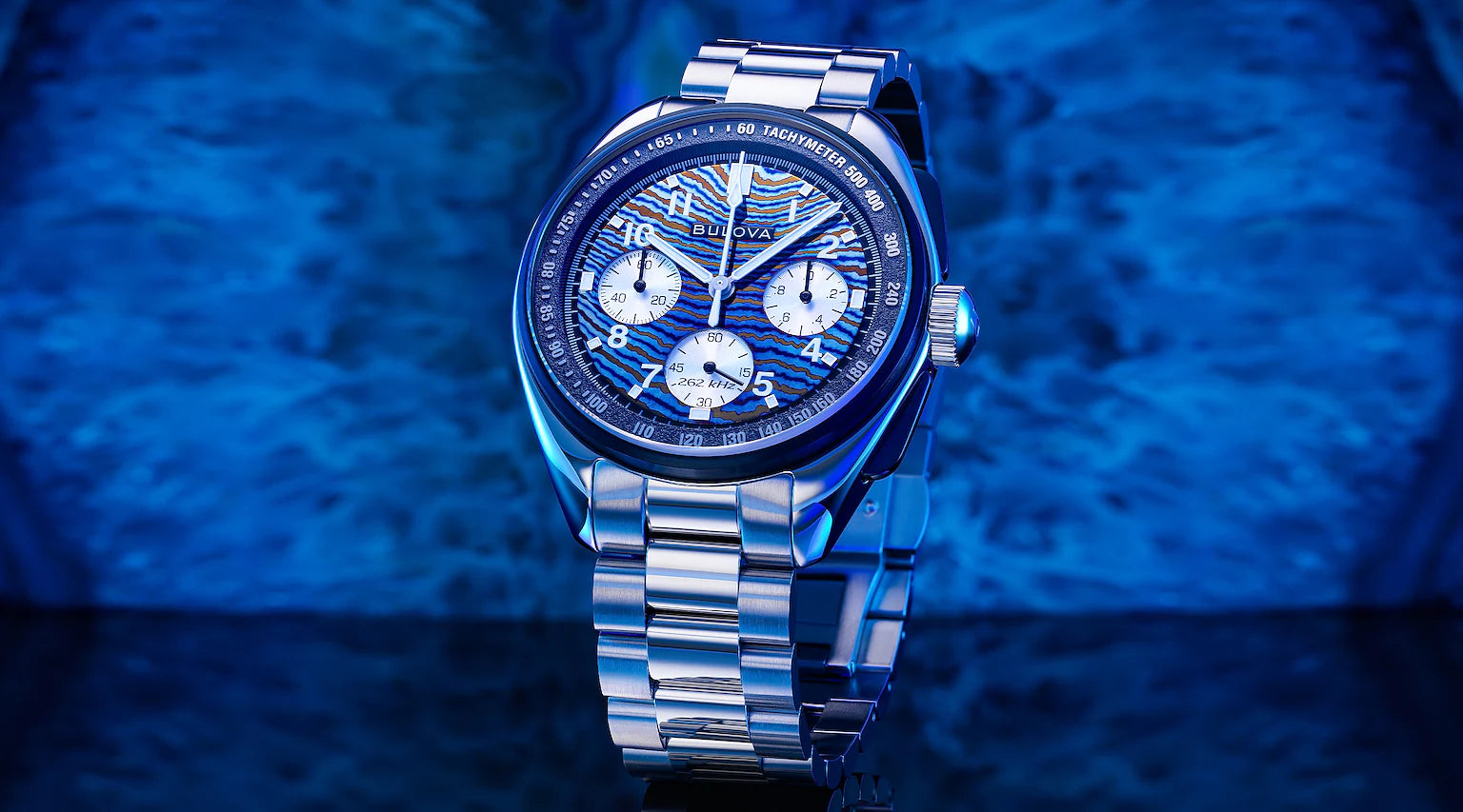 Bulova Lunar Pilot Special Edition "Timascus" Titanium - 98A329