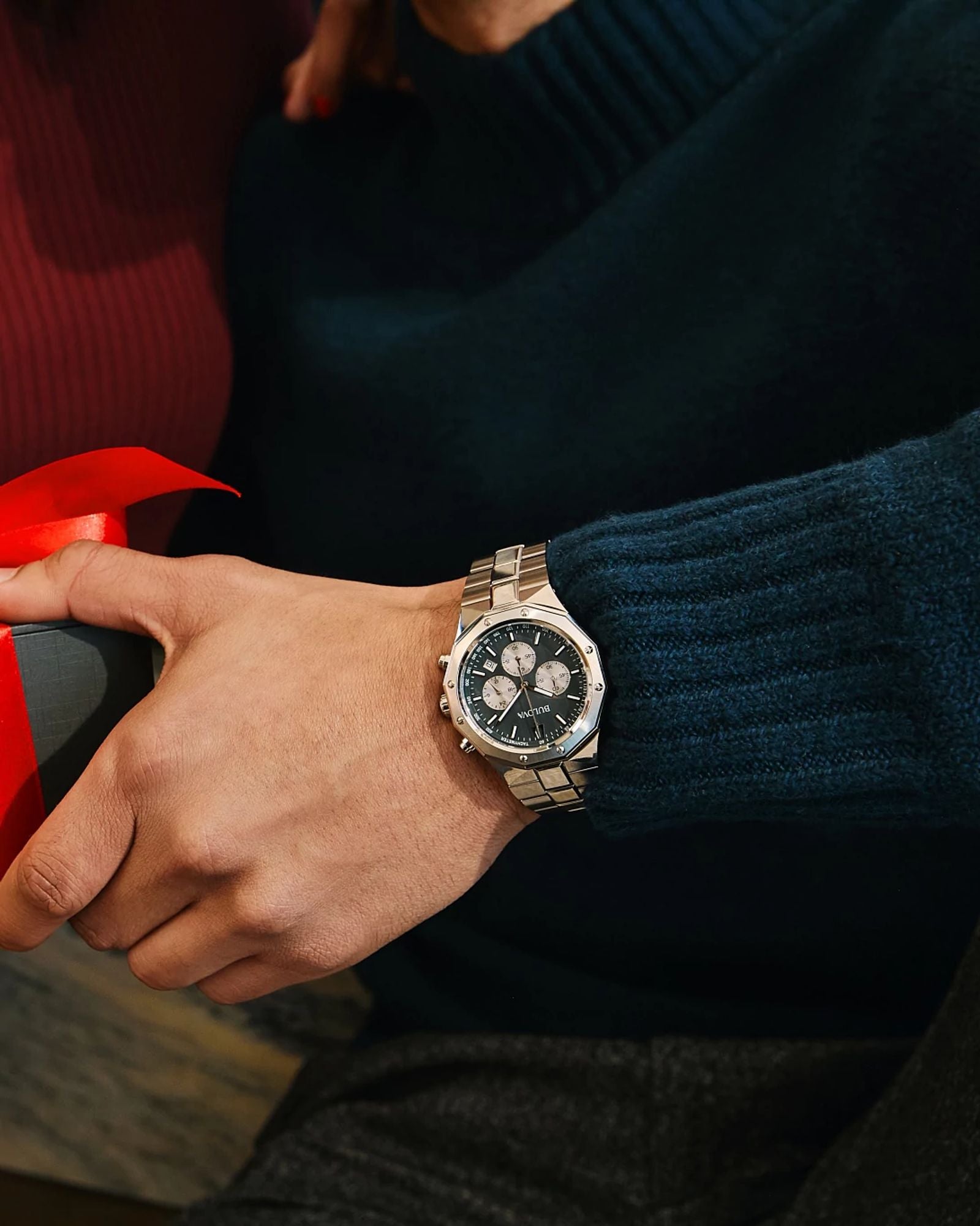 Bulova Classic Octagonal Chronograph | Acero & Zafiro | 96B459