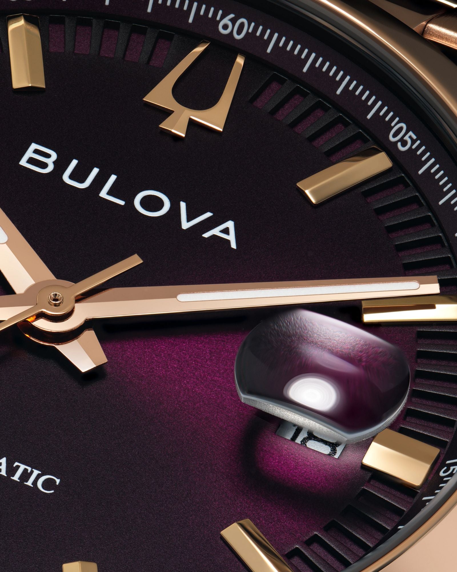 Bulova Surveyor Automatic | Oro Rosa & Dial Púrpura | 97B234