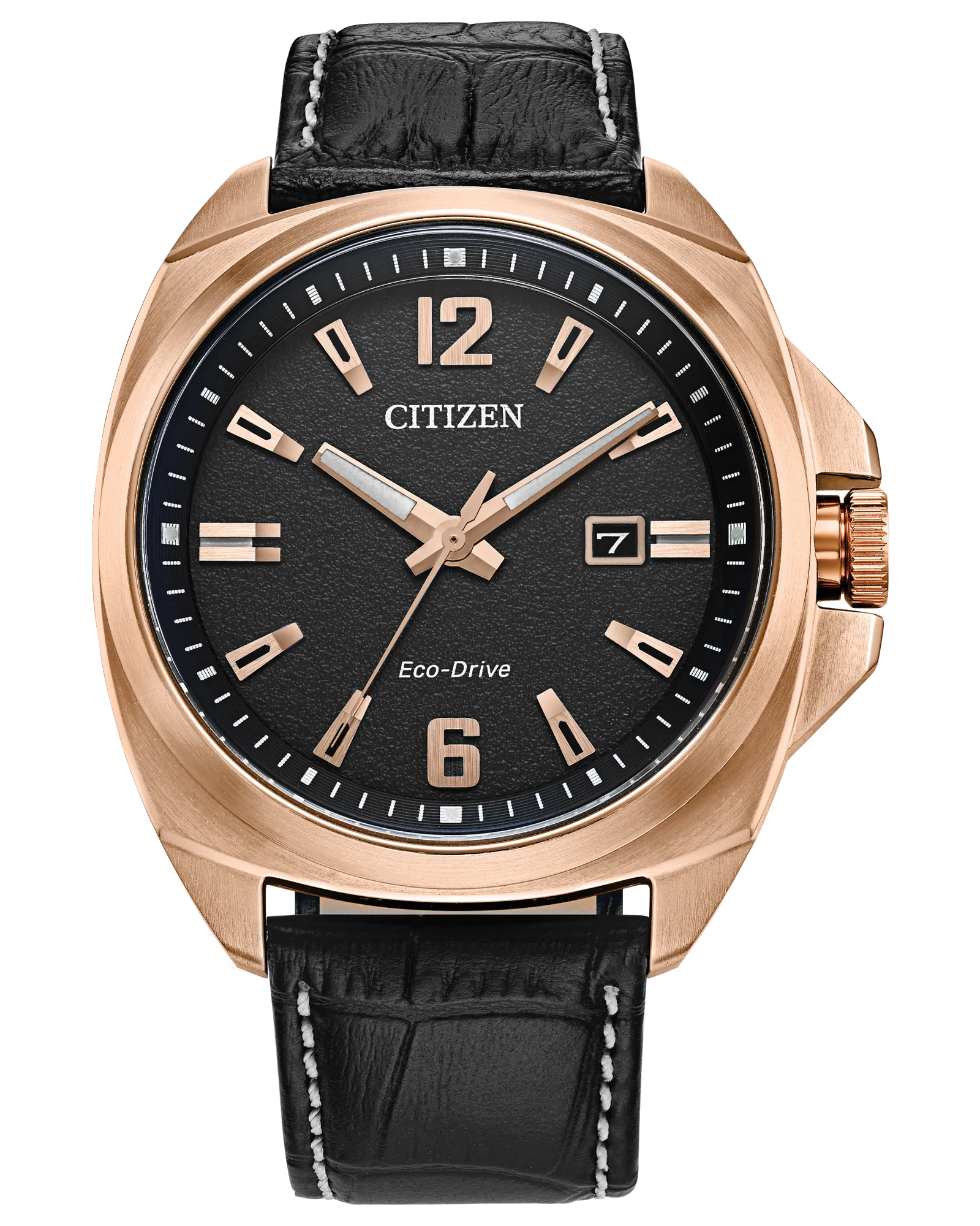 Citizen Eco-Drive Classic | Oro Rosa & Piel Negra | AW1723-02E