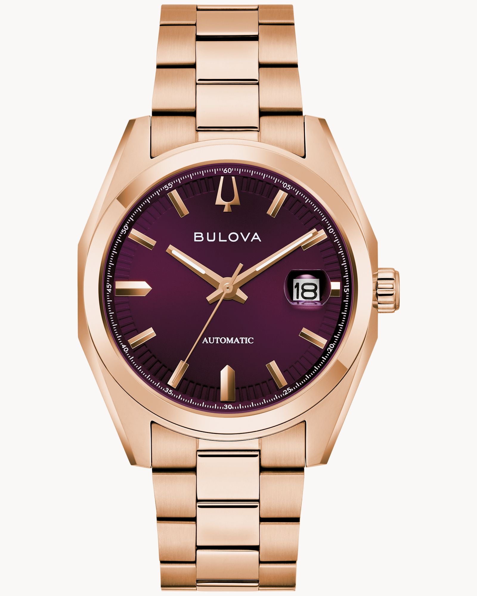 Bulova Surveyor Automatic | Oro Rosa & Dial Púrpura | 97B234